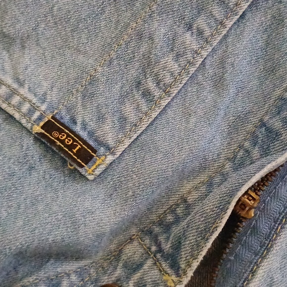 Lee Union- all coverall overall denim with heart patch S - Picture 3 of 16